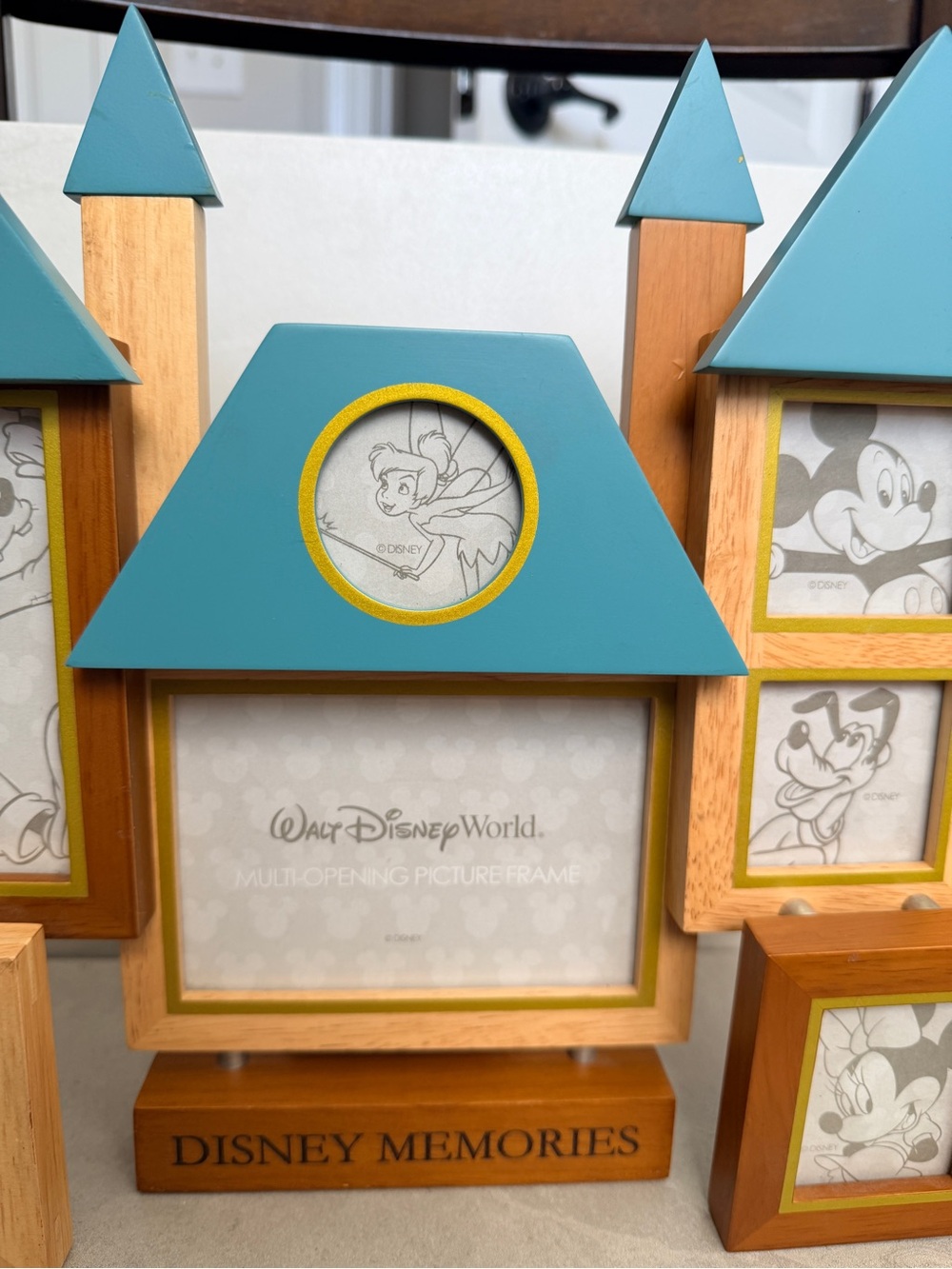 Walt Disney World Multi-Opening Picture Frame Castle Shaped Memories New No Box - Picture 3 of 10